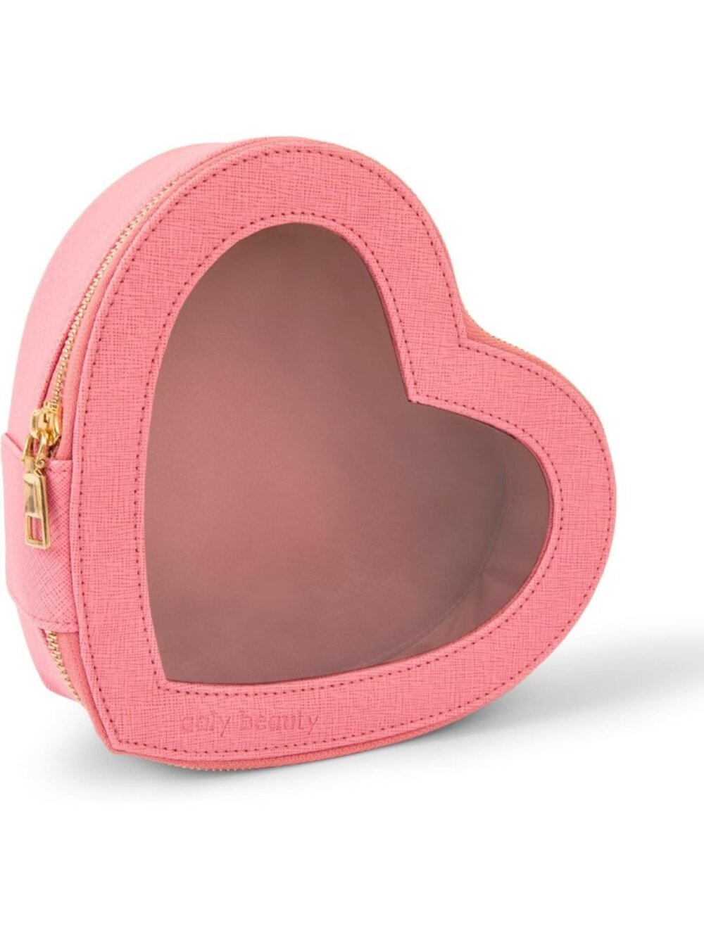 Pink Heart Cosmetic Bag – Large Capacity Makeup & Skincare Organizer, Perfect